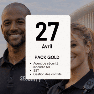 Acompte Formation Agent de sécurité Incendie M1, Du 27/04/2026 au 02/05/2026